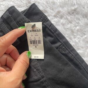 NWT Express Black Size 10 Cropped Legging Stella Low Rise Jeans - Precision Fit